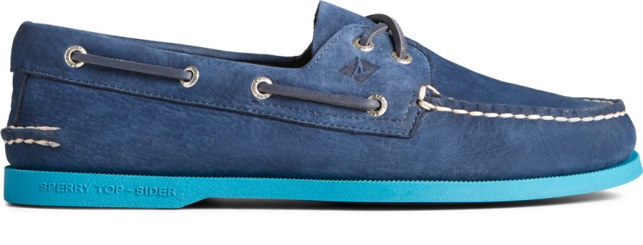 Náutico Suela 2 Ojos Original Auténtico Azul Marino Sperry