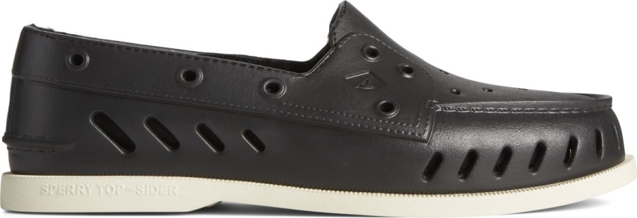 Náutico Acogedor Flotador Original Auténtico Sperry Negro