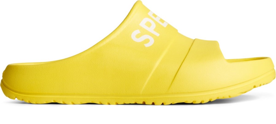 Sandalias Con Logo Float Slide Amarillo Sperry