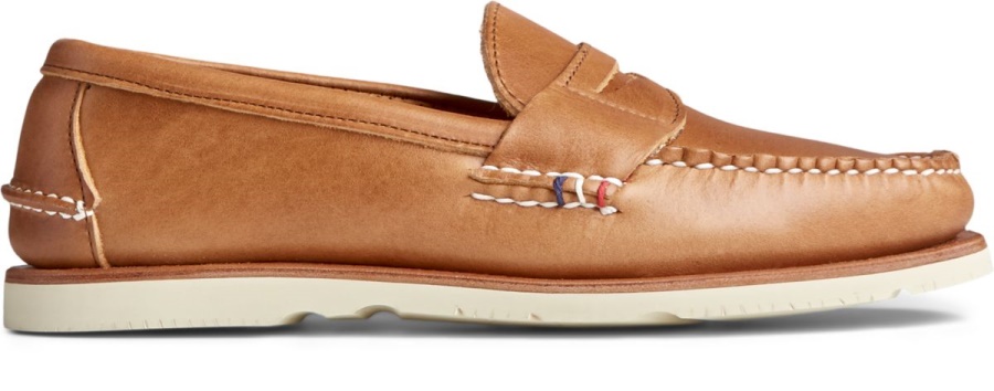 Copa De Oro Hecha A Mano En Maine Penny Loafer Bronceado Sperry