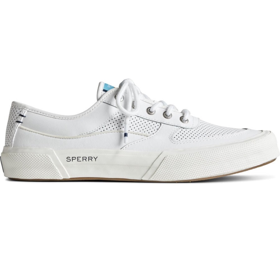 Masculino Soletide Zapatos De Encaje Para Hombre Sperry Blanco