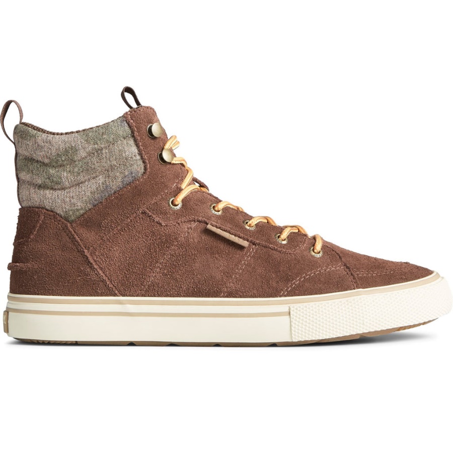 Impermeable De Hombre Striper Storm Excursionista Marrón Camo Sperry