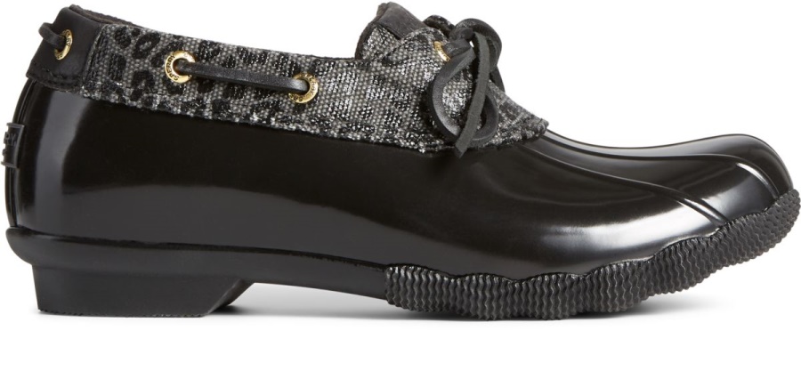 Bota De Agua Salada Guepardo 1 Ojo Pato Sperry Negro
