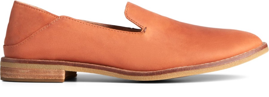 Mocasines De Cuero Seaport Levy Tostado Sperry