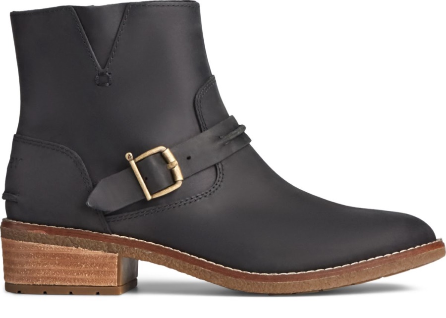 Seaport Storm Bota Con Grillete Corto Negro Sperry