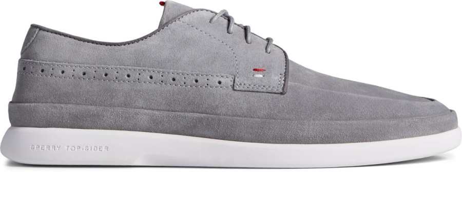 Sperry Gold Cup Cabo Plushwave Ante Gris Oxford De 4 Ojales