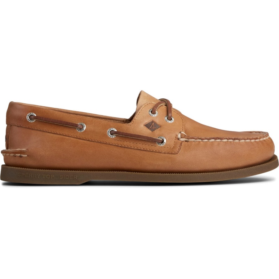 Náutico De Cuero Original Auténtico Para Hombre Sperry Nuez Moscada