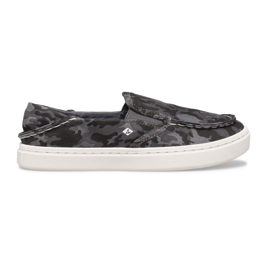 Zapatilla Lavable Sperry Salty Camo Gris