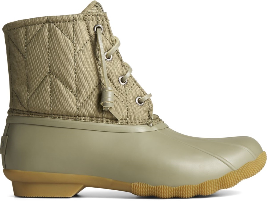 Bota De Pato De Nailon Agua Salada Sperry Verde