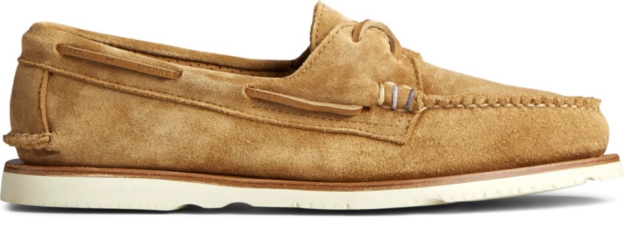 Sperry Sunspel X Sperry Auténticos Y Originales Zapatos Náuticos De Ante Con 2 Ojales Tostado