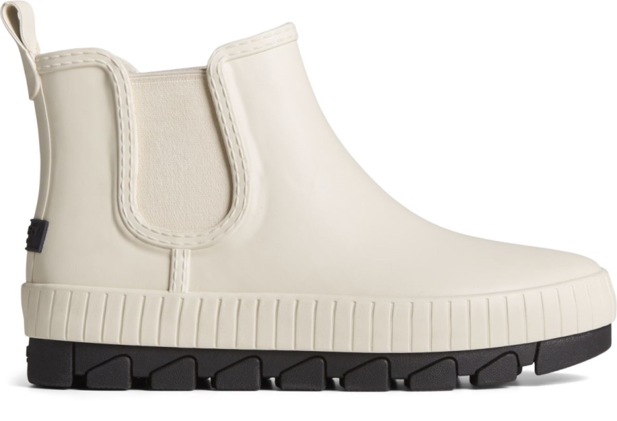 Bota De Lluvia De Goma Mate Torrent Chelsea Blanco Sperry
