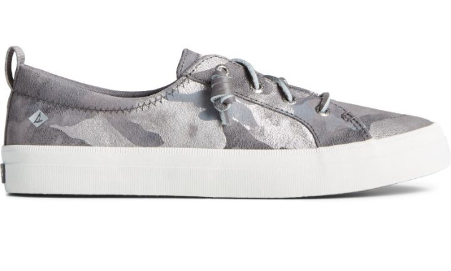 Sperry Crest Vibe Camo Metallic - Zapatillas De Deporte Para Mujer, Color Gris