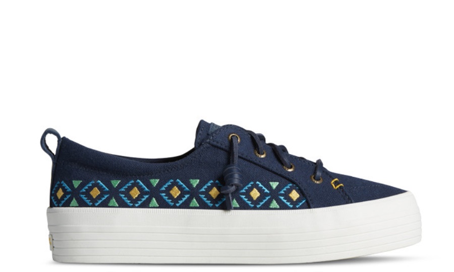 Zapatilla De Deporte Con Plataforma Bordada Crest Vibe Para Mujer Array Sperry